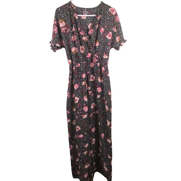 Art Class Romper Girls XL 14/16 Pantsuit V-Neck Stretch Boho Floral - Picture 1 of 4